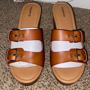 Never been worn Torrid clog heels!